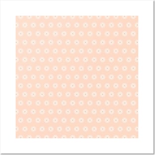 Ditsy Florals (Peach) Posters and Art